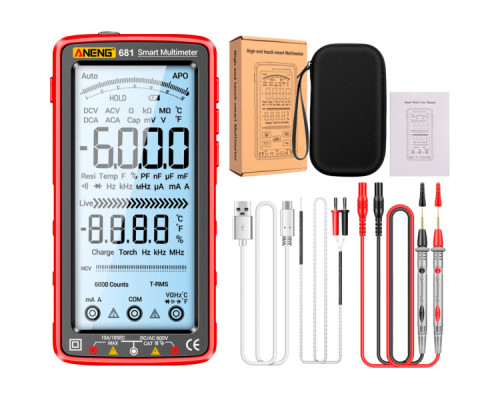 Цифровий мультиметр ANENG AN-681, V, A, R, C, T, F (AN-681)