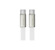 Дата кабель USB-C to USB-C 1.2m 60W 3A nylon white Acefast (6974316286257)