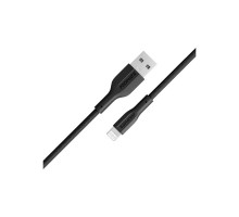 Дата кабель USB 2.0 AM to Lightning 1.0m 2A black Promate (xcord-ai.black)