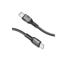 Дата кабель USB-C to USB-C 1.2m 60W PD FletchLink-CC black Promate (fletchlink-cc.black)