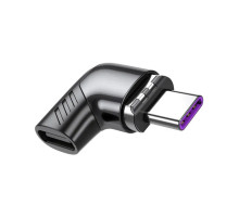 Перехідник USB-C magnetic 100W 5Gbps 90° corner Essager (EZJT-QZG01)