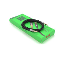 Кабель мультимедійний 3.5mm M to 3.5mm M 1.0m black iKAKU (YT-AUXGJ(M)/(M)-KSC-389-B)