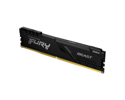 Модуль пам'яті для комп'ютера DDR4 8GB 3600 MHz Fury Beast Black Kingston Fury (ex.HyperX) (KF436C17BB/8)