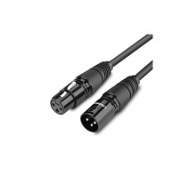 Кабель мультимедійний XLR M to XLR F 3.0m AV130 black Ugreen (20711)