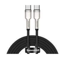 Дата кабель USB-C to USB-C 2.0m 100W metal black Baseus (CATJK-D01)