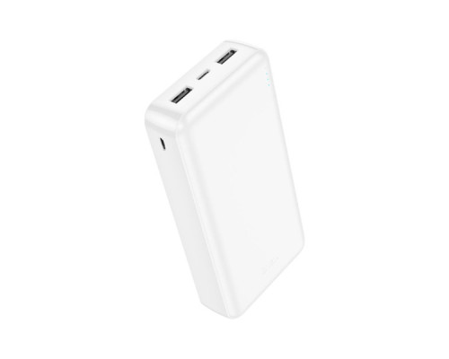 Батарея універсальна HOCO 20000mAh, USB+Type-C, 2A, White (J100A / 44572)