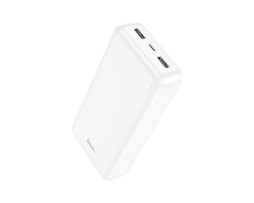 Батарея універсальна HOCO 20000mAh, USB+Type-C, 2A, White (J100A / 44572)
