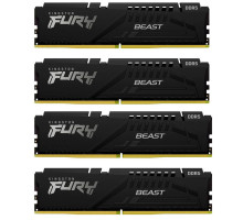 Модуль пам'яті для комп'ютера DDR5 128GB (4x32GB) 5600 MHz Beast Black XMP Kingston Fury (ex.HyperX) (KF556C40BBK4-128)