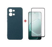 Чохол до мобільного телефона Dengos Carbon + glass Oppo A6 Pro Blue (DG-KM-187)