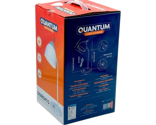 Настільна лампа Quantum SORENTO LED з USB (QM-TL1020) Настільна лампа Quantum SORENTO LED з USB (QM-TL1020)