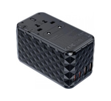 Зарядний пристрій Choetech 4xUSB 100W PD (2хUSB-C+2хUSB-A) сharger diamond model black (PD6028-BK)