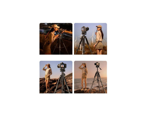 Штатив RTAKO VT-990S 1.9M HEXAGONAL PHOTOGRAPHY TRIPOD Black (6942063201724)