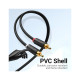 Кабель мультимедійний 2xRCA M to 2xRCA M 1.5m black Vention (BCMBG)