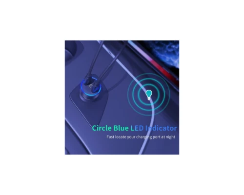 Зарядний пристрій Choetech car 2хUSB-C 40W PD black (С0054-BK) Зарядний пристрій Choetech car 2хUSB-C 40W PD black (С0054-BK)