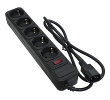 Мережевий фільтр живлення Patron 1 m3*1mm2 (SP-1053U) 5 розеток BLACK (EXT-PN-SP-1053U) Мережевий фільтр живлення Patron 1 m3*1mm2 (SP-1053U) 5 розеток BLACK (EXT-PN-SP-1053U)