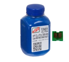 Тонер HP CLJ Pro 300/400/M475 100г Cyan +chip AHK (1505162)