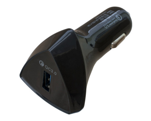 Зарядний пристрій Patron USB QC3.0 3A black (PN-QC3-CAR-B)