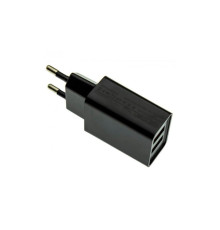 Зарядний пристрій Denmen 2xUSB 2.1A black (DC02-BK)