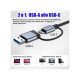 Концентратор Dynamode USB-C + UAB-A to 1xUSB 3.0 + 6xUSB 2.0 gray (DM-UH-701AC)