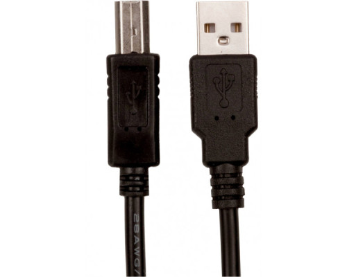 Кабель для принтера USB 2.0 AM/BM 1.5m black ProfCable (ProfCable12-150)