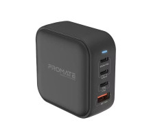 Зарядний пристрій Promate 100W 3xUSB-C + USB-A (ganport4-100pd.black)