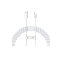 Дата кабель USB 2.0 AM to USB-C 2.0m Superior Fast Charging 100W moon white Baseus (P10320102214-03)