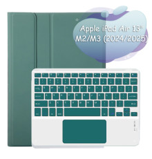 Чохол до планшета BeCover Keyboard+TouchPad Apple iPad Air 13" M2/M3 (2024/2025) Dark Green (712603)