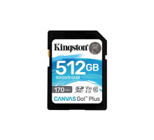 Карта пам'яті Kingston 512GB SDXC class 10 UHS-I U3 Canvas Go Plus (SDG3/512GB)