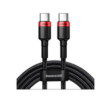 Дата кабель USB-C to USB-C 2.0m PD2.0 100W (20V/5A) red+black Baseus (CATKLF-AL91)