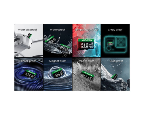 Карта пам'яті ADATA 128GB microSD class 10 UHS-I U3 V30 A2 Speed Plus (UD128GUI3V30A2SP-RA1)