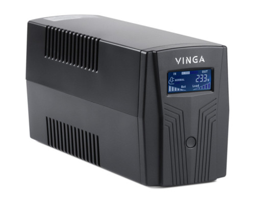 Пристрій безперебійного живлення Vinga LCD 800VA plastic case with USB (VPC-800PU)