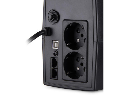 Пристрій безперебійного живлення Vinga LCD 800VA plastic case with USB (VPC-800PU)