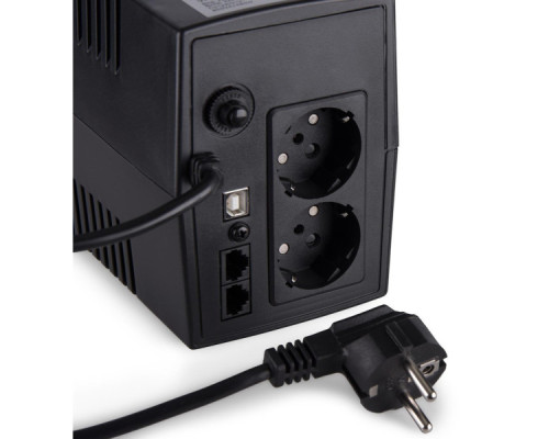 Пристрій безперебійного живлення Vinga LCD 800VA plastic case with USB (VPC-800PU)