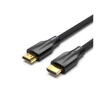 Кабель мультимедійний HDMI M to HDMI M 2.0m 8K cotton braided black Vention (AAUBH)