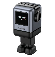 Зарядний пристрій UGREEN 1xUSB + 3xUSB-C GaN 100W Robot X688 gray (45515B)