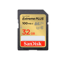 Карта пам'яті SanDisk 32GB SDXC class 10 Extreme PLUS (SDSDXWT-032G-GNCIN)