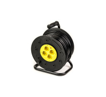 Мережевий подовжувач PowerPlant 50 м, 3x2.5мм2, 16А, (JY-2002/50) (PPRA16M50S4L)