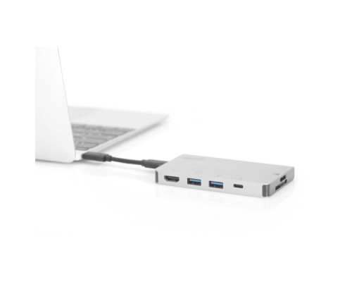 Порт-реплікатор Digitus Travel USB-C, 6 Port (DA-70867)