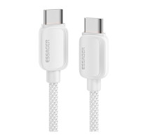 Дата кабель USB-C to USB-C 2.0m 100W white Essager (EXCTT1-WLA02-P)