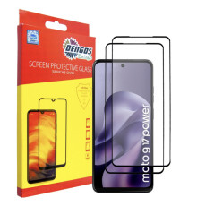 Скло захисне Dengos Motorola G17 / G17 Power Black 2 pcs (DG-TG2P-101)