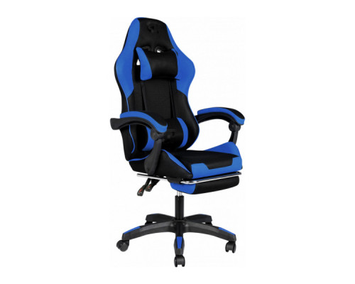 Крісло ігрове GT Racer X-6032 Black/Blue (X-6032 Fabric Black/Blue)