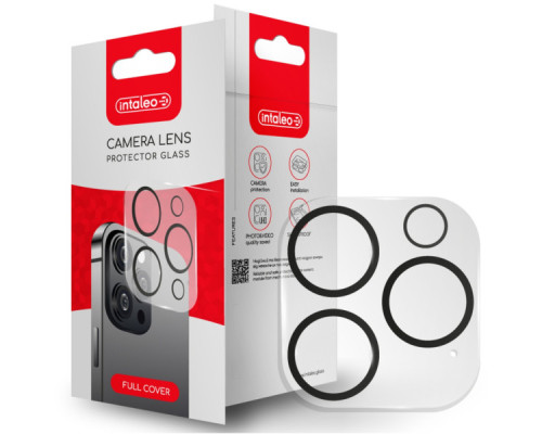 Скло захисне Intaleo Camera Lens Apple Iphone 15 Pro/15 Pro Max Black (1283126576867)