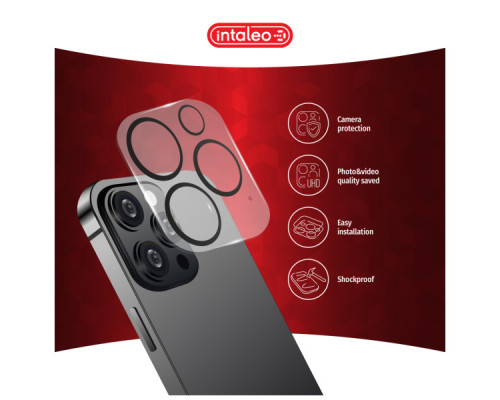 Скло захисне Intaleo Camera Lens Apple Iphone 15 Pro/15 Pro Max Black (1283126576867)