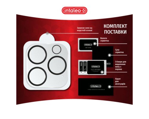 Скло захисне Intaleo Camera Lens Apple Iphone 15 Pro/15 Pro Max Black (1283126576867)