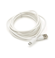 Дата кабель USB 2.0 AM to Micro 5P 2.0m white Voltronic (USB2AMMicW/05104)