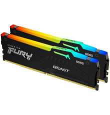 Модуль пам'яті для комп'ютера DDR5 32GB 5200 MHz Beast RGB Kingston Fury (ex.HyperX) (KF552C40BBA-32)