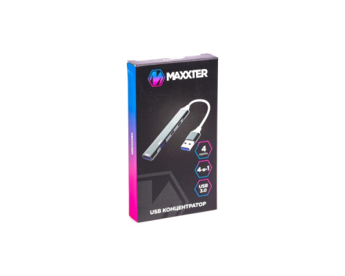 Концентратор Maxxter USB 3.0 to 1xUSB 3.0 + 1xUSB 2.0 + 2xUSB-C (HU3A-4P-03)