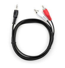 Кабель мультимедійний Jack 3.5mm M to 2xRCA 1.5 m Vinga (VCPDCJ35MRCA21.5BK)