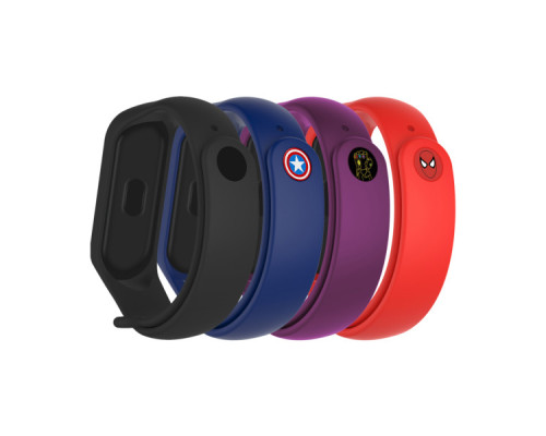 Ремінець до фітнес браслета Armorstandart комплект 4шт Xiaomi Mi Band 7/6/5 Superhero Edition 2 (ARM77060)