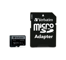 Карта пам'яті Verbatim 64GB microSDXC class 10 UHS-III PRO (47042)